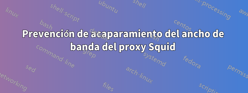 Prevención de acaparamiento del ancho de banda del proxy Squid