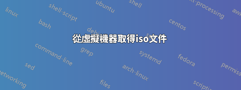 從虛擬機器取得iso文件
