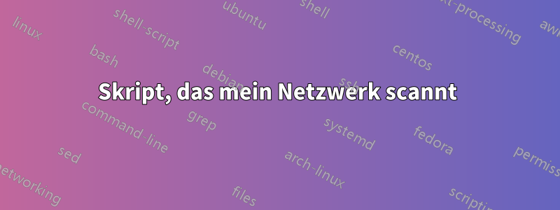 Skript, das mein Netzwerk scannt