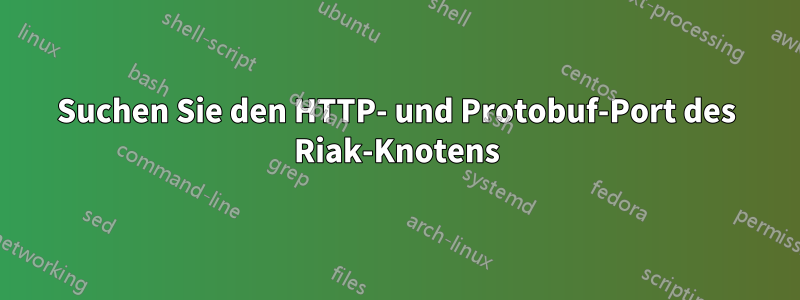Suchen Sie den HTTP- und Protobuf-Port des Riak-Knotens