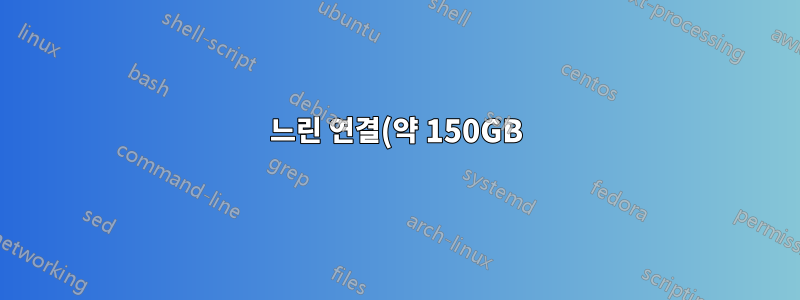 느린 연결(약 150GB)로 클라우드에서 백업 전략 구현