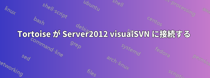 Tortoise が Server2012 visualSVN に接続する