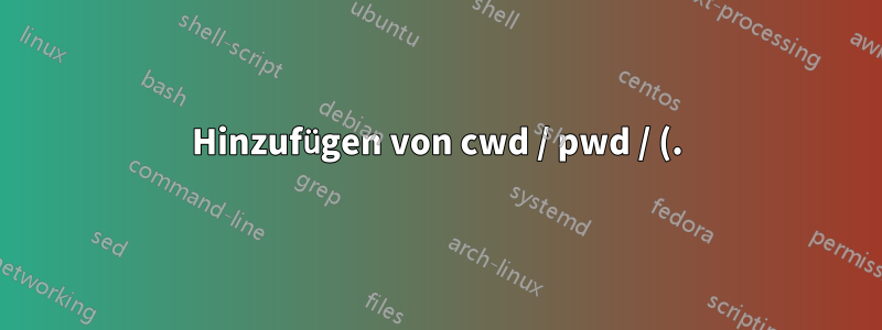 Hinzufügen von cwd / pwd / (.) zum Pfad in Powershell