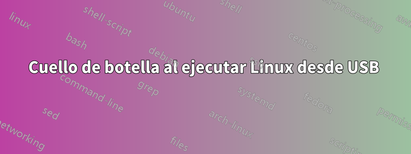 Cuello de botella al ejecutar Linux desde USB