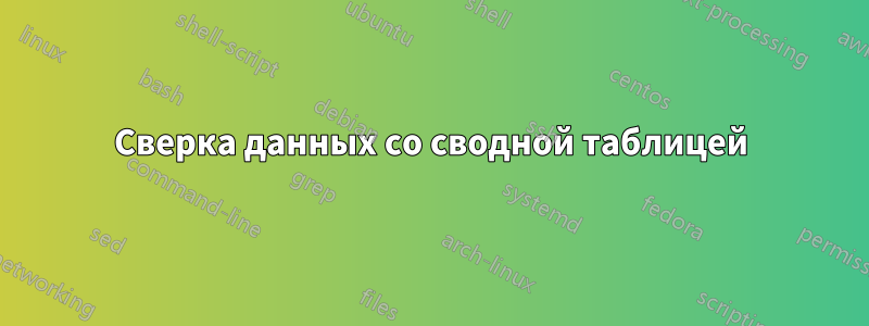 Сверка данных со сводной таблицей