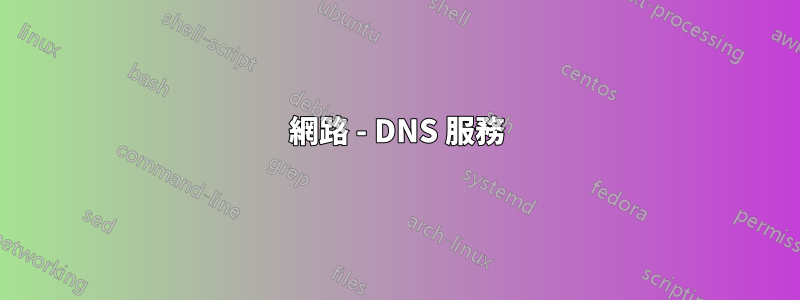 網路 - DNS 服務