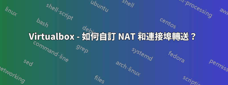 Virtualbox - 如何自訂 NAT 和連接埠轉送？