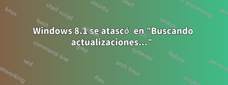 Windows 8.1 se atascó en "Buscando actualizaciones..."