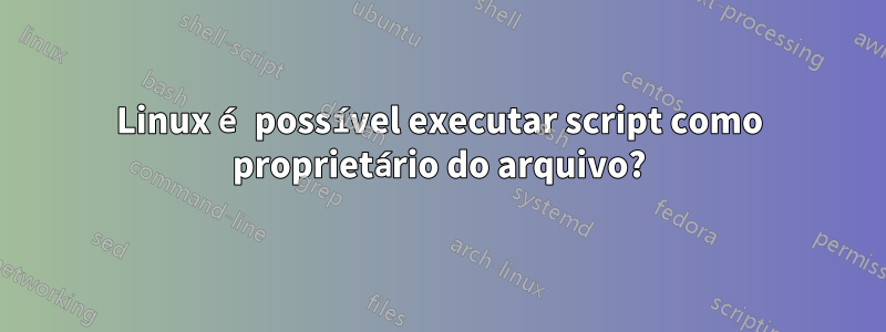 Linux é possível executar script como proprietário do arquivo?