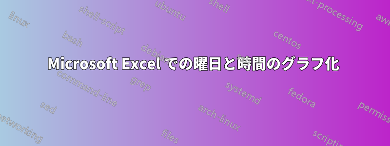 Microsoft Excel での曜日と時間のグラフ化