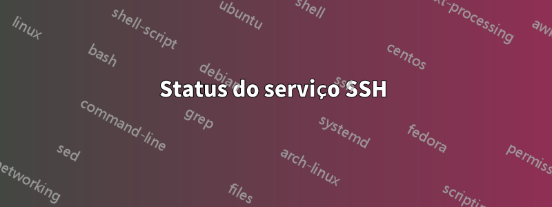 Status do serviço SSH