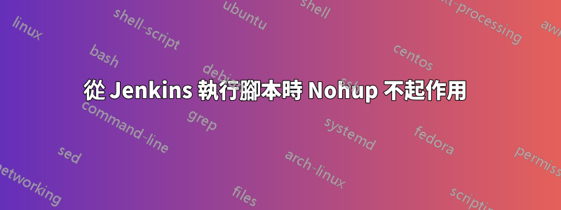 從 Jenkins 執行腳本時 Nohup 不起作用 