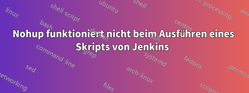 Nohup funktioniert nicht beim Ausführen eines Skripts von Jenkins 