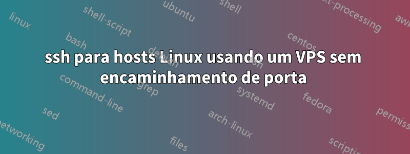 ssh para hosts Linux usando um VPS sem encaminhamento de porta