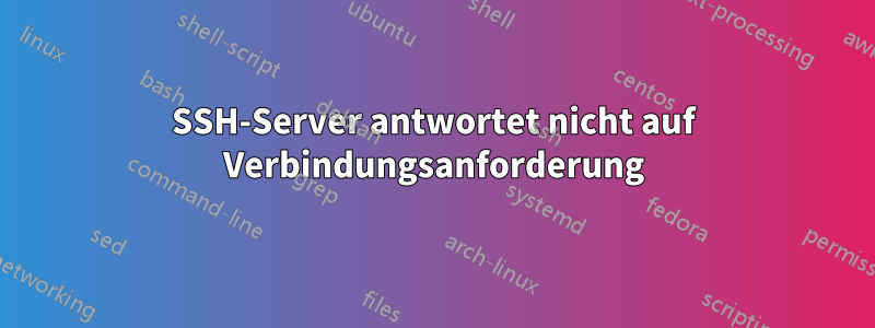 SSH-Server antwortet nicht auf Verbindungsanforderung