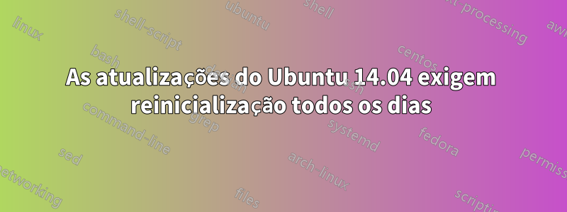 As atualizações do Ubuntu 14.04 exigem reinicialização todos os dias