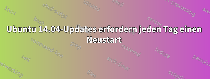 Ubuntu 14.04-Updates erfordern jeden Tag einen Neustart