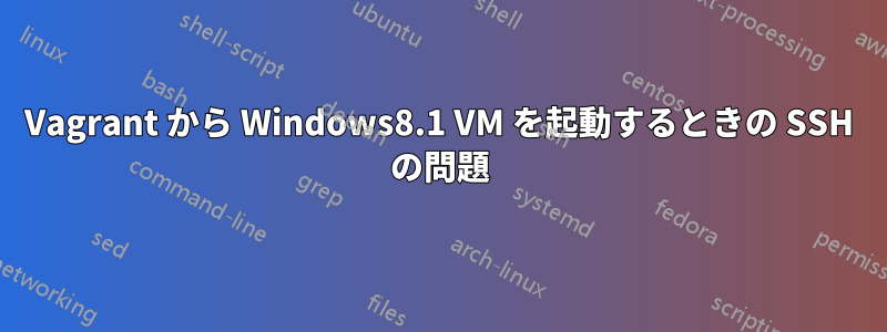 Vagrant から Windows8.1 VM を起動するときの SSH の問題