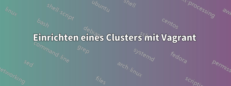 Einrichten eines Clusters mit Vagrant