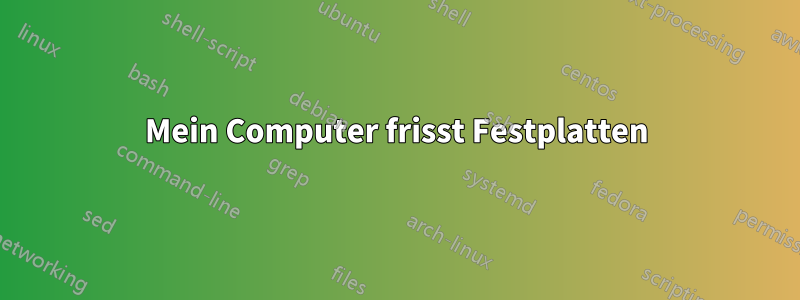 Mein Computer frisst Festplatten