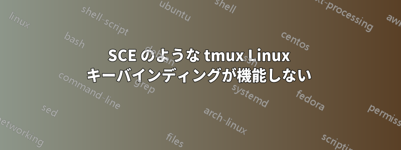 SCE のような tmux Linux キーバインディングが機能しない