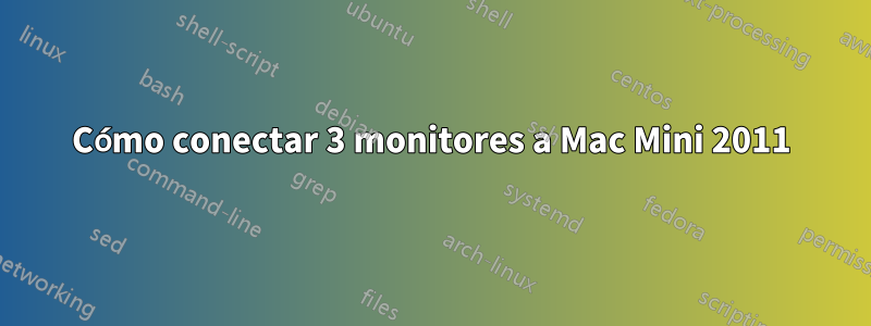 Cómo conectar 3 monitores a Mac Mini 2011