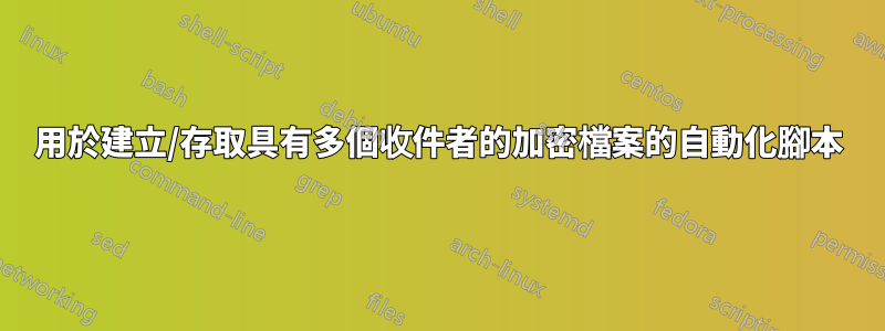 用於建立/存取具有多個收件者的加密檔案的自動化腳本