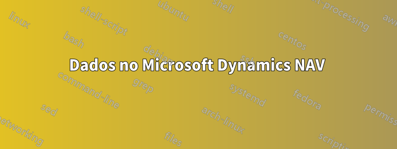 Dados no Microsoft Dynamics NAV