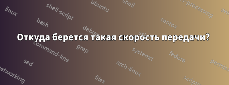 Откуда берется такая скорость передачи?