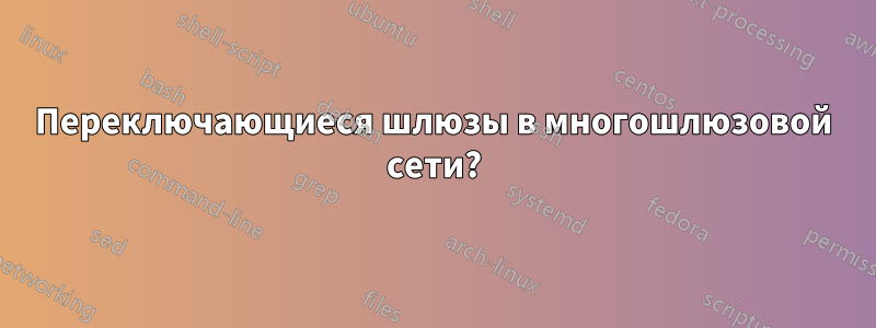 Переключающиеся шлюзы в многошлюзовой сети?