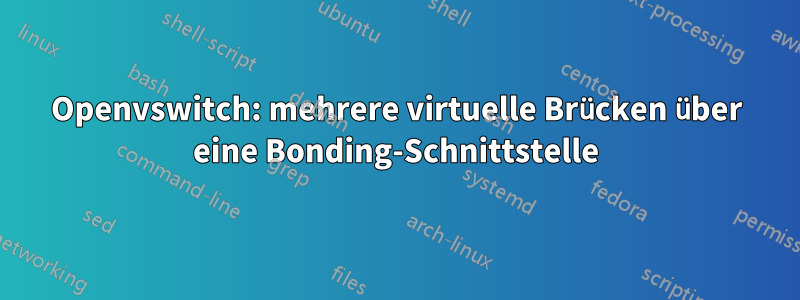 Openvswitch: mehrere virtuelle Brücken über eine Bonding-Schnittstelle