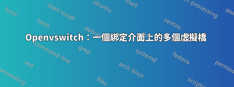 Openvswitch：一個綁定介面上的多個虛擬橋