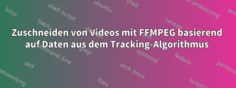 Zuschneiden von Videos mit FFMPEG basierend auf Daten aus dem Tracking-Algorithmus