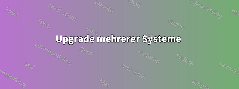 Upgrade mehrerer Systeme