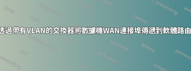 如何透過帶有VLAN的交換器將數據機WAN連接埠傳遞到軟體路由器？