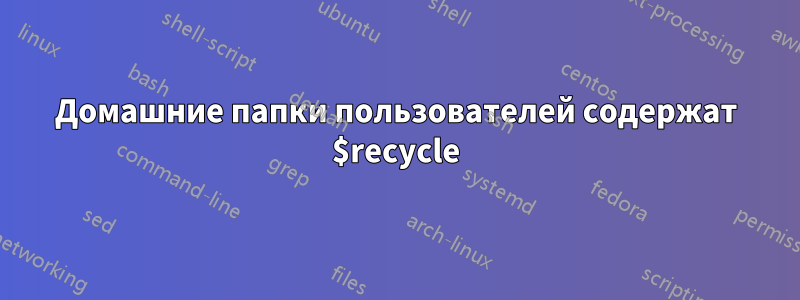 Домашние папки пользователей содержат $recycle