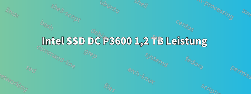 Intel SSD DC P3600 1,2 TB Leistung