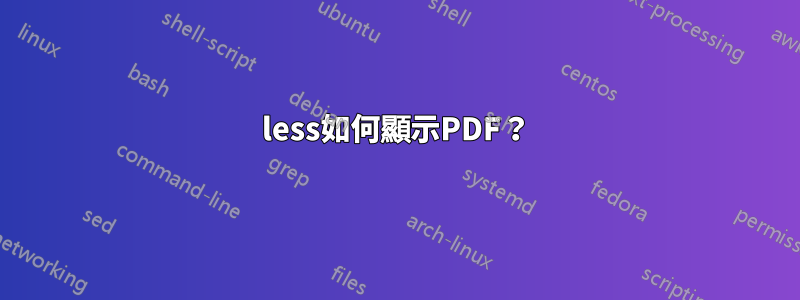 less如何顯示PDF？