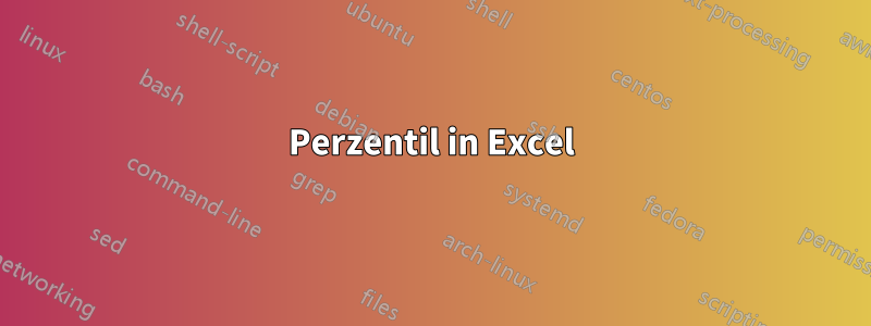 Perzentil in Excel