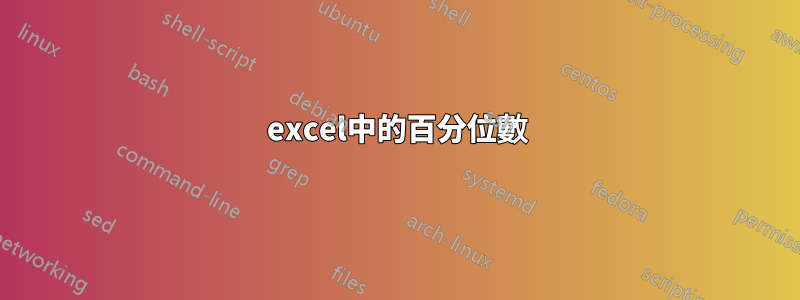 excel中的百分位數