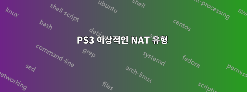 PS3 이상적인 NAT 유형