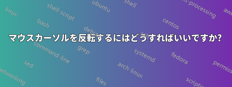 マウスカーソルを反転するにはどうすればいいですか?