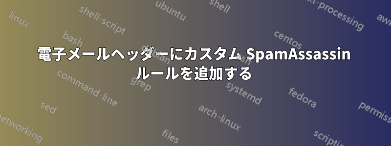 電子メールヘッダーにカスタム SpamAssassin ルールを追加する