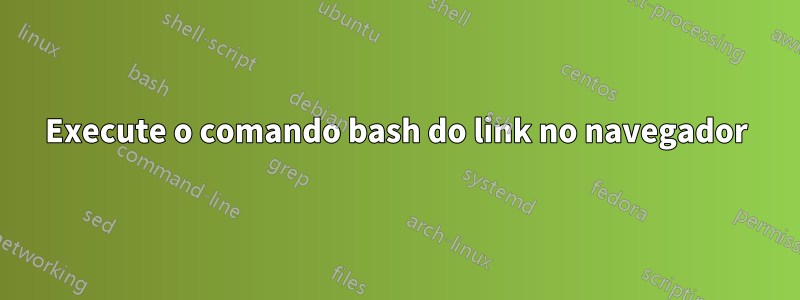 Execute o comando bash do link no navegador