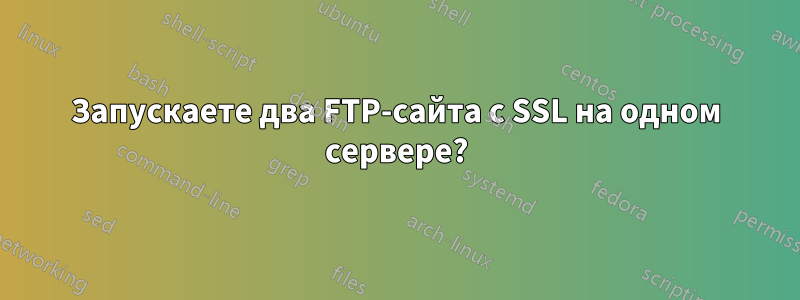 Запускаете два FTP-сайта с SSL на одном сервере?