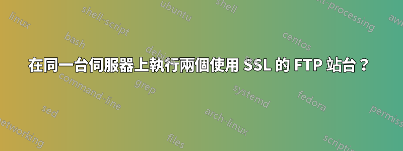 在同一台伺服器上執行兩個使用 SSL 的 FTP 站台？