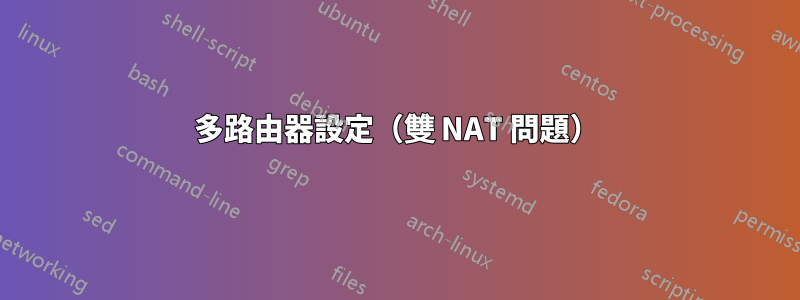 多路由器設定(雙 NAT 問題)