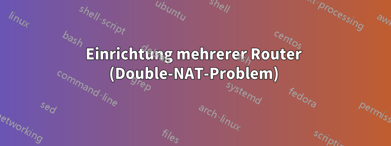 Einrichtung mehrerer Router (Double-NAT-Problem)