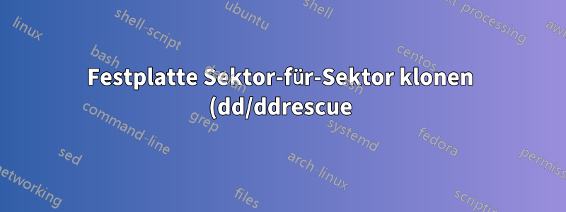 Festplatte Sektor-für-Sektor klonen (dd/ddrescue), wie überspringe ich fehlerhafte Blöcke in der Mitte?