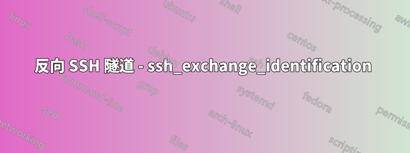 反向 SSH 隧道 - ssh_exchange_identification